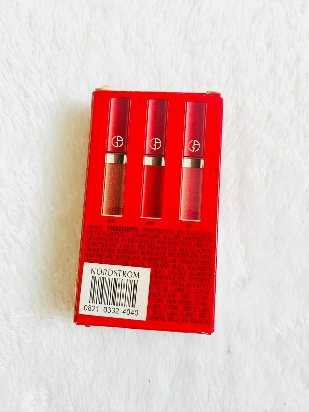 Giorgio Armani Set of 2  Beauty Lip Maestro Liquid Matte Lipsticks #400 #514